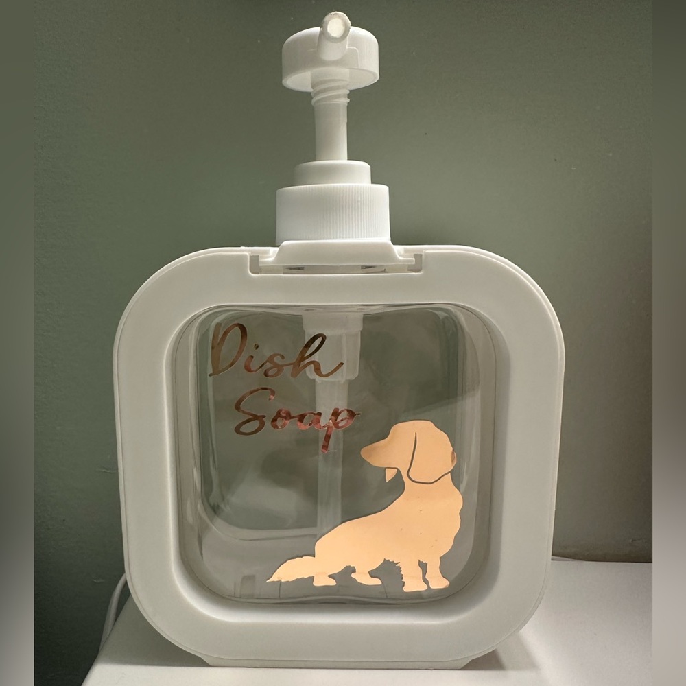 Soap Dispenser, Hand Soap White Squared, Customized Dog Soap Dispenser, New